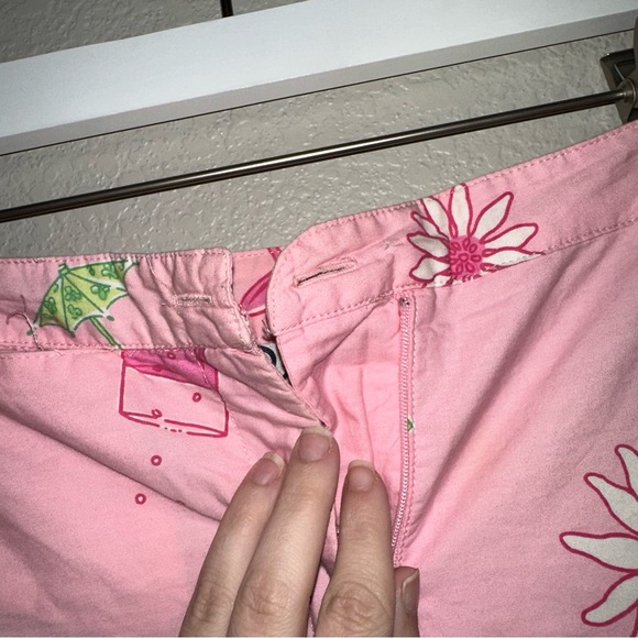 Lilly Pulitzer Vintage Pink Patterned Pants - Picture 6 of 6